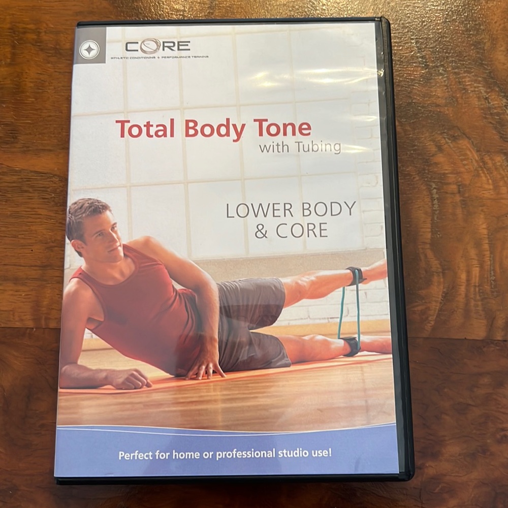 Fitness DVD- Total Body Tone with Tubing. Lower Body and Core.
